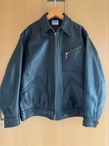 BEAMS 별주 Lee 91-B Lamb Leather Jacket