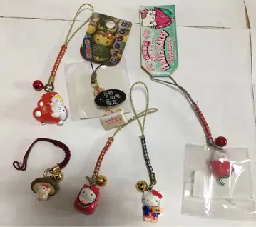 키티 지역 한정 수면 스트랩 6종 세트 방울 포함