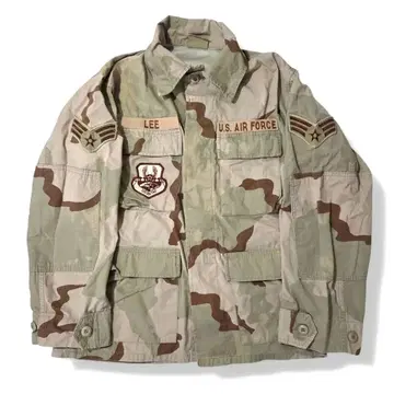 90s USAF 미군 실물 3c 데저트 카모 BDU 자켓 S-S
