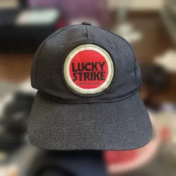 Lucky Strike 블랙 캡 원사이즈