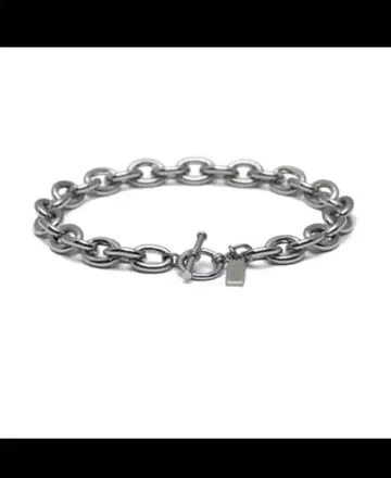 JAM HOME MADE 팥 체인 팔찌 굵은 티타늄 19cm