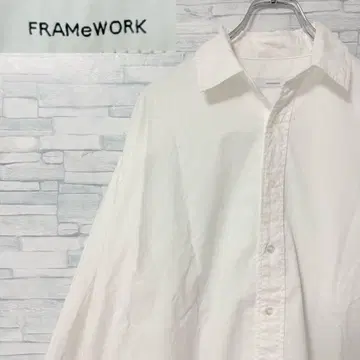 FRAMeWORK 프레임워크 오버 사이즈 셔츠 코튼 화이트