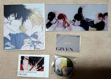 기븐 THE BEST 특전 아크릴 스탠드 캔뱃지 파샤코레 색지