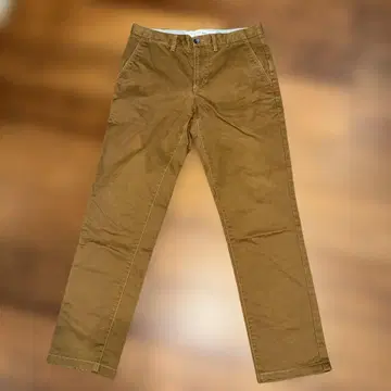 LACOSTE 슬림핏 치노 팬츠 브라운 FR38 US30