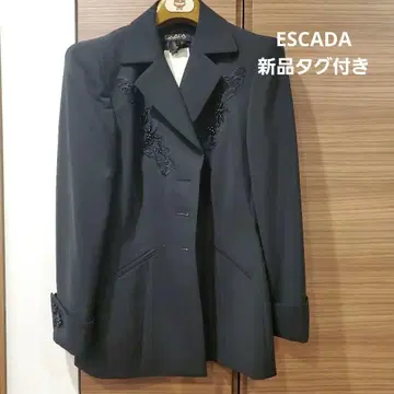 [택 포함 새상품] ESCADA 비즈 자수 블랙 자켓 (Zegna 원단)