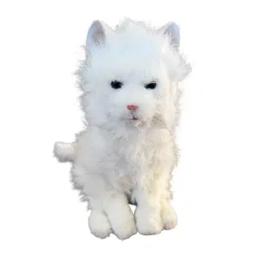 화이트 고양이 봉제 인형