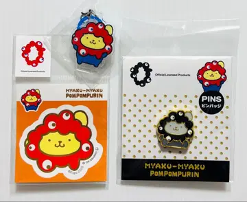 산리오 푸딩 미야쿠미야쿠 변신 스티커 핀 배지 아크릴 참
