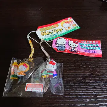 지역 한정 키티 스트랩 폰주스 & 도고 온천 2개 세트