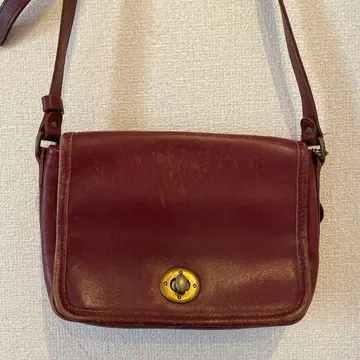 Roots 가죽 숄더백 made in canada