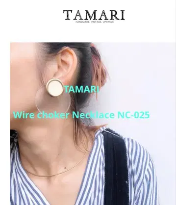 TAMARI 와이어 초커 네크리스 NC-025 골드