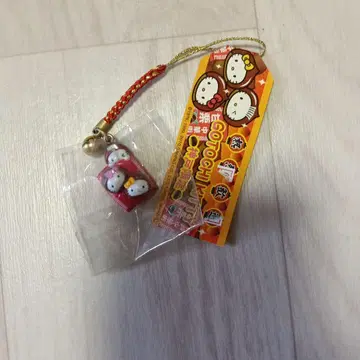 헬로키티 스트랩 방울 달린 고베 한정 아마구리 키티