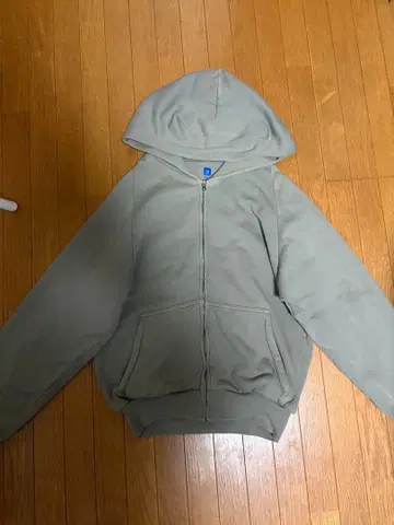 YZY gap 그레이 집업 후드티 XS