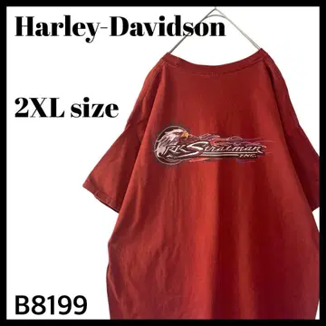 할리데이비슨 1969 RKStratman 티셔츠 브라운 2XL