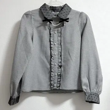 Pal elfy 하운드투스 체크 블라우스/지뢰계 양산형