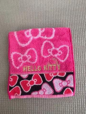 초레어 헤이세이 레트로 키티 2012년 타월 원단 수납함