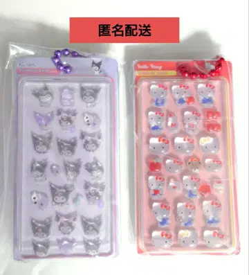 [ 산리오 모자 꽁지 드롭 미니어처 참 ] 가챠 키티 & 쿠로미