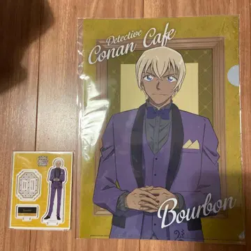 아무로 토오루 Bourbon 클리어 파일 아크릴 스탠드 세트