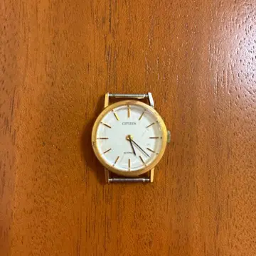 CITIZEN 시티즌 2침 자동 와인딩 빈티지 손목시계 골드 본체
