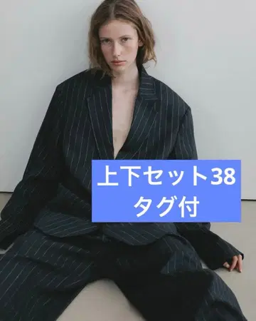 anuke 오버 리넨 재킷/리넨 턱 팬츠