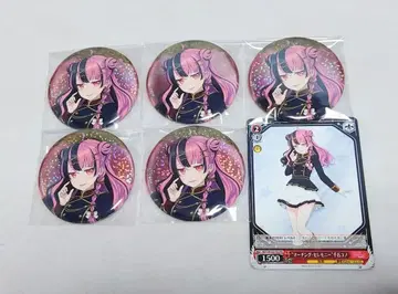 뱅드림 센고쿠 유노 캔뱃지 바이스 슈바르츠 PR카드