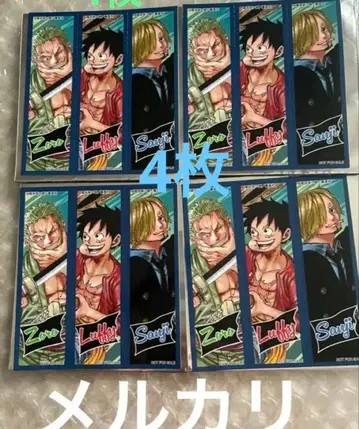 점프샵 기념일 페어 특전 스티커 4장 원피스 조로