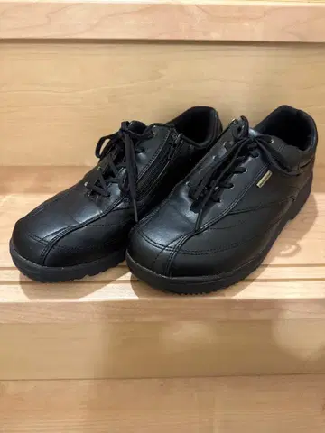 던롭 남성용 스니커즈 25cm EEEE 블랙 가죽 와이드