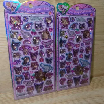 일광화상 키티 산리오 캐릭터즈 우루츄루 팝 씰 [정품] 총 2개