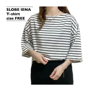 슬로브 이에나 반팔 루즈 보트 보더 TEE 일본제