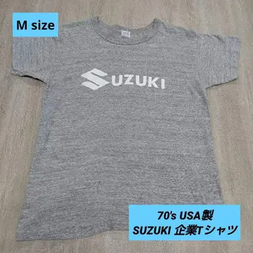 70s~빈티지 러셀 [ SUZUKI ] 로고T셔츠 M 기업Tee