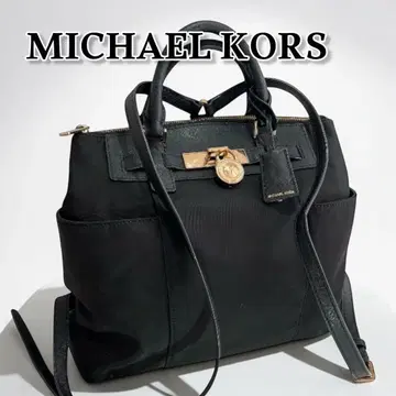 MICHAEL KORS 해밀턴 2WAY 백팩 블랙 나일론