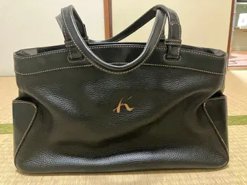 키타무라 숄더 백 주름 가공 소가죽 가죽 내 파우치 포함 탈부착