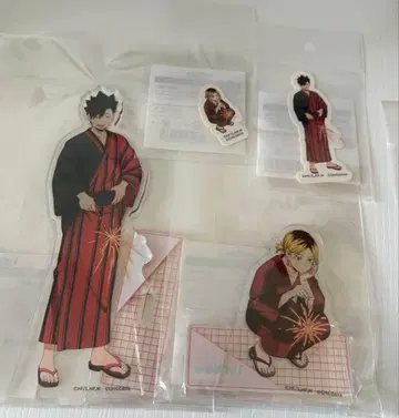 하이큐 하이 아크릴 스탠드 스티커 쿠로오 테츠로 코즈메 켄마 세트