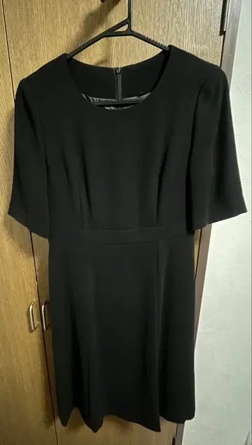 상복 블랙 포멀 반팔 원피스 + 셋업 자켓