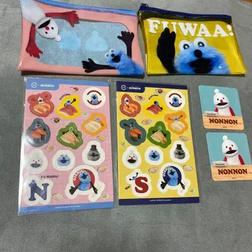 퍼펫 순순 스시로 콜라보 클리어 파우치 씰 스티커