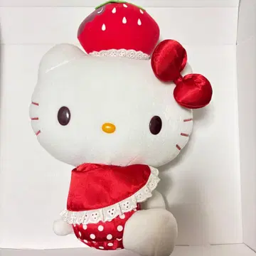 레트로 2012년 헬로키티 딸기 봉제 인형 산리오 헤이세이 키티
