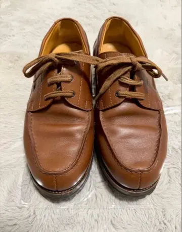 J.M.WESTON 브라운 요트 더비 가죽 신발 사이즈 5/ E