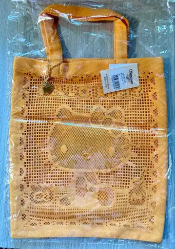 치카자와 레이스점 x 헬로키티 레이스 에코백 토트백 오렌지