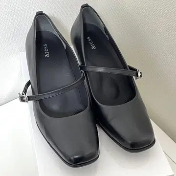 ress 스퀘어토 펌프스 22.5cm 천연 가죽 여성용