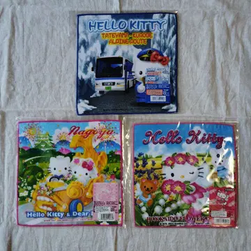 Hello Kitty 푸치 타월 3장 세트 손수건