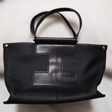 블랙 가죽 토트백 I백