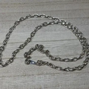 실버 925 링크 체인 목걸이 약 45cm