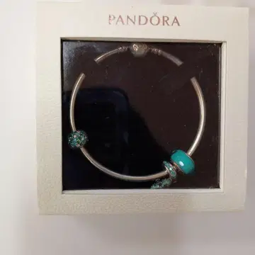 PANDORA 터콰이즈 실버 팔찌