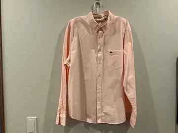 LACOSTE 레귤러 핏 핑크 셔츠