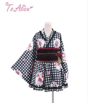 To Alice 투앨리스 유카타 유카타 드레스 블랙