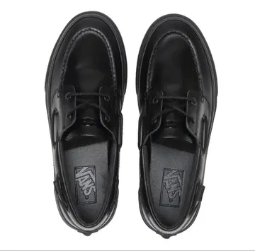 VANS 블랙 가죽 로퍼