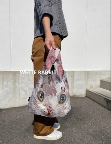 [새상품] 토끼 백 S WHITE 나탈리 레테 고블랑 직조