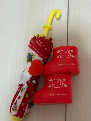 멜짱 키티 멜짱 키티 우산 장화 레인부츠 세트