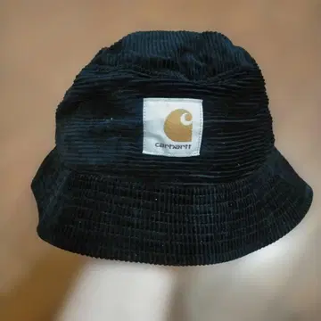 Carhartt 코듀로이 버킷햇 블랙