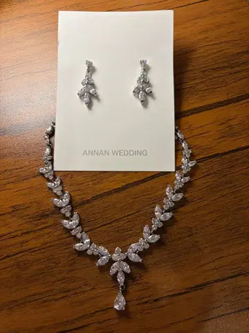 ANNAN WEDDING 목걸이와 귀찌 세트