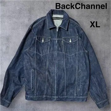 Back Channel 데님 자켓 XL 인디고 일본제 지퍼